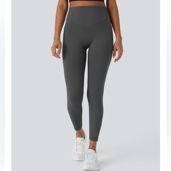 HALARA Pants - HALARA High-Waist scrunch booty UltraSculpt Performance Leggings Charcoal Gray L